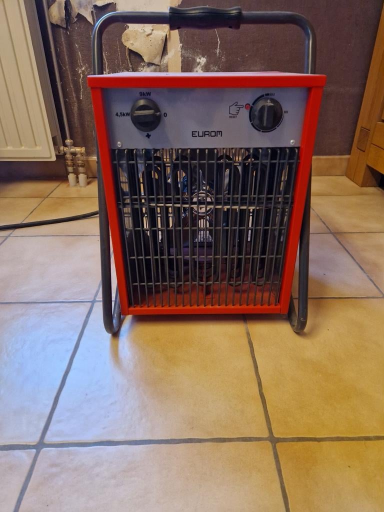 Chauffage d'atelier 9 ou 4,5 kw 400v euro, Bricolage & Construction, Chauffage & Radiateurs, Enlèvement, Poêle