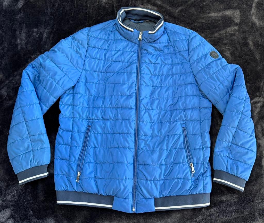 Herenjas - gewatteerd - Upper East - large - blauw, Kleding | Heren, Maat 52/54 (L), Blauw, Ophalen of Verzenden, Zo goed als nieuw