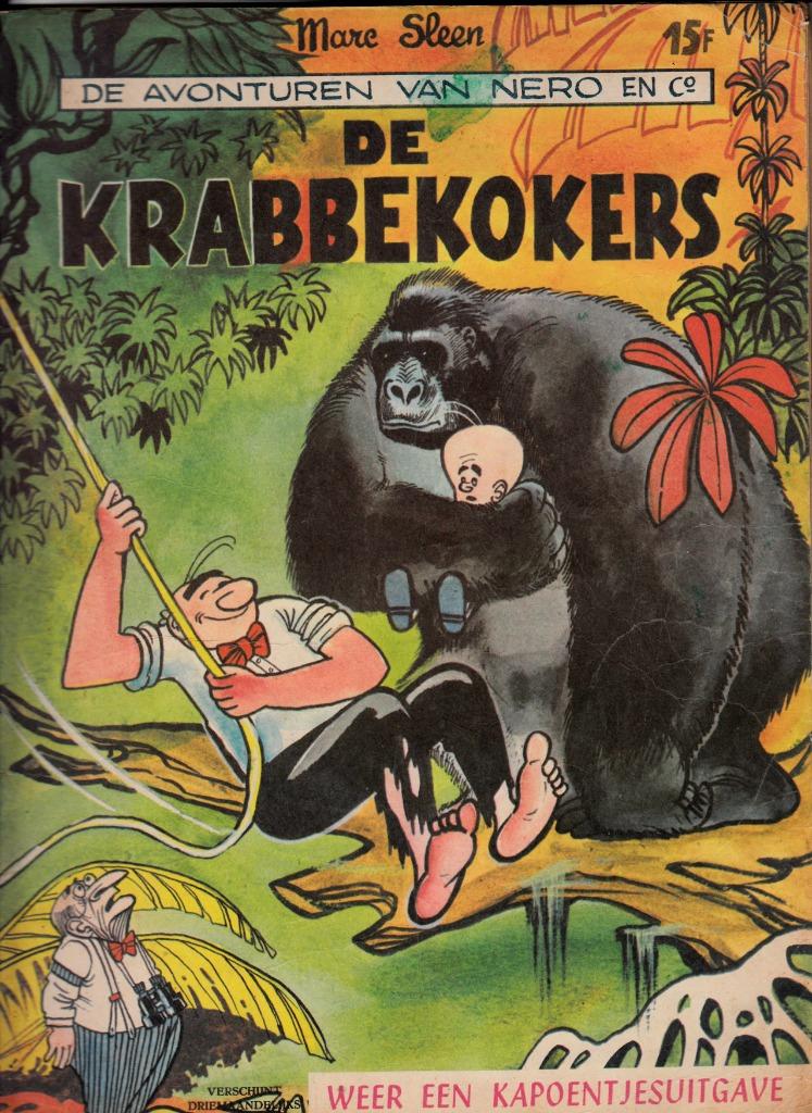 Strips Nero  De Krabbekokers bruinzwarte versie, Gelezen, Verzenden, Marc Sleen, Eén stripboek