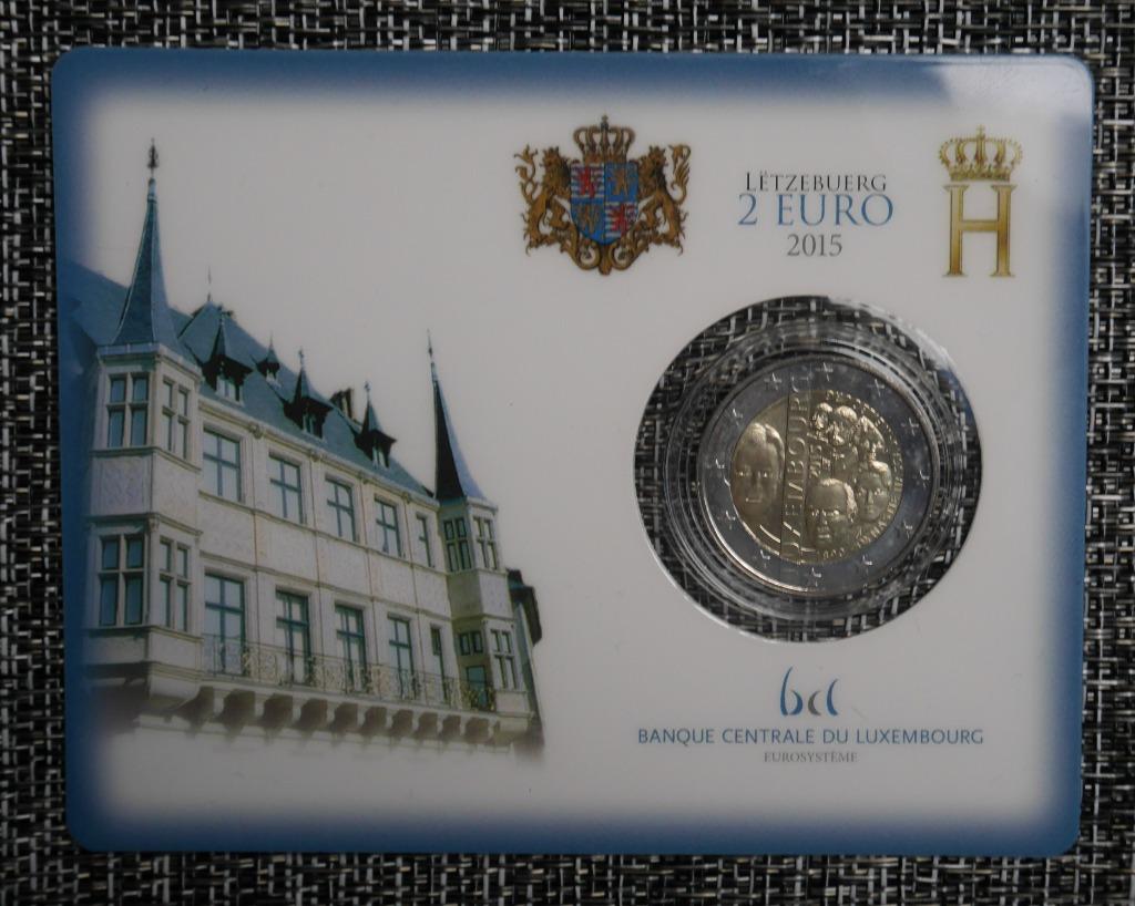 2 euros Coincard Luxembourg  2015 Dynastie Nassau-Weilbourg, Enlèvement ou Envoi, Luxembourg, 2 euros, Série