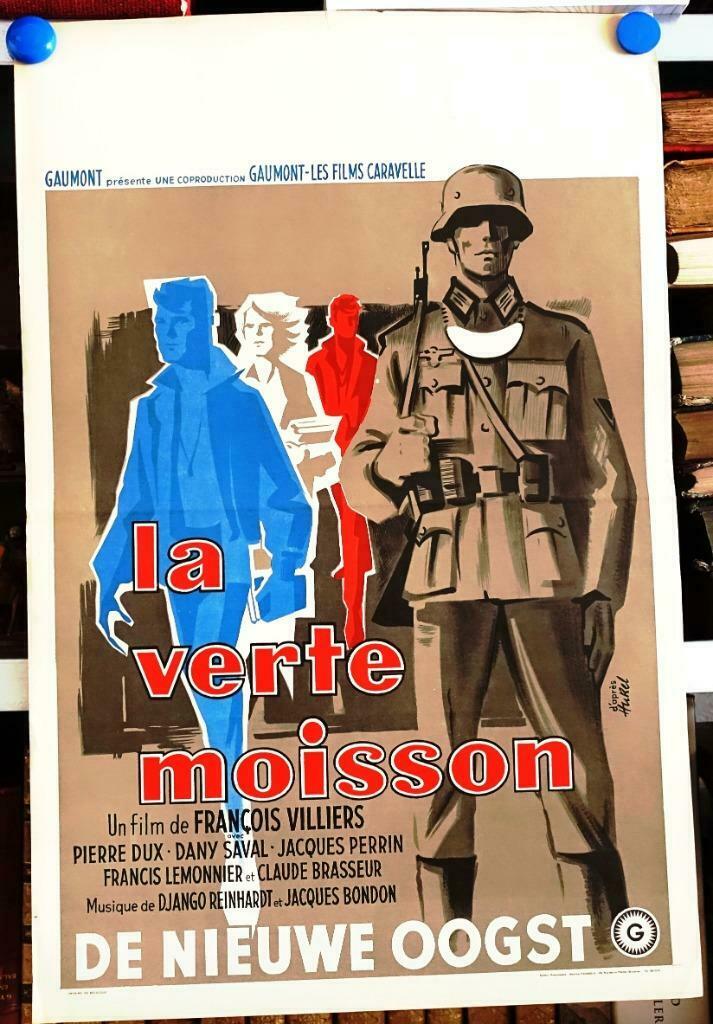 Filmposter La verte moisson / De nieuwe oogst, Collections, Posters & Affiches, Utilisé, Cinéma et TV, A1 jusqu'à A3, Rectangulaire vertical