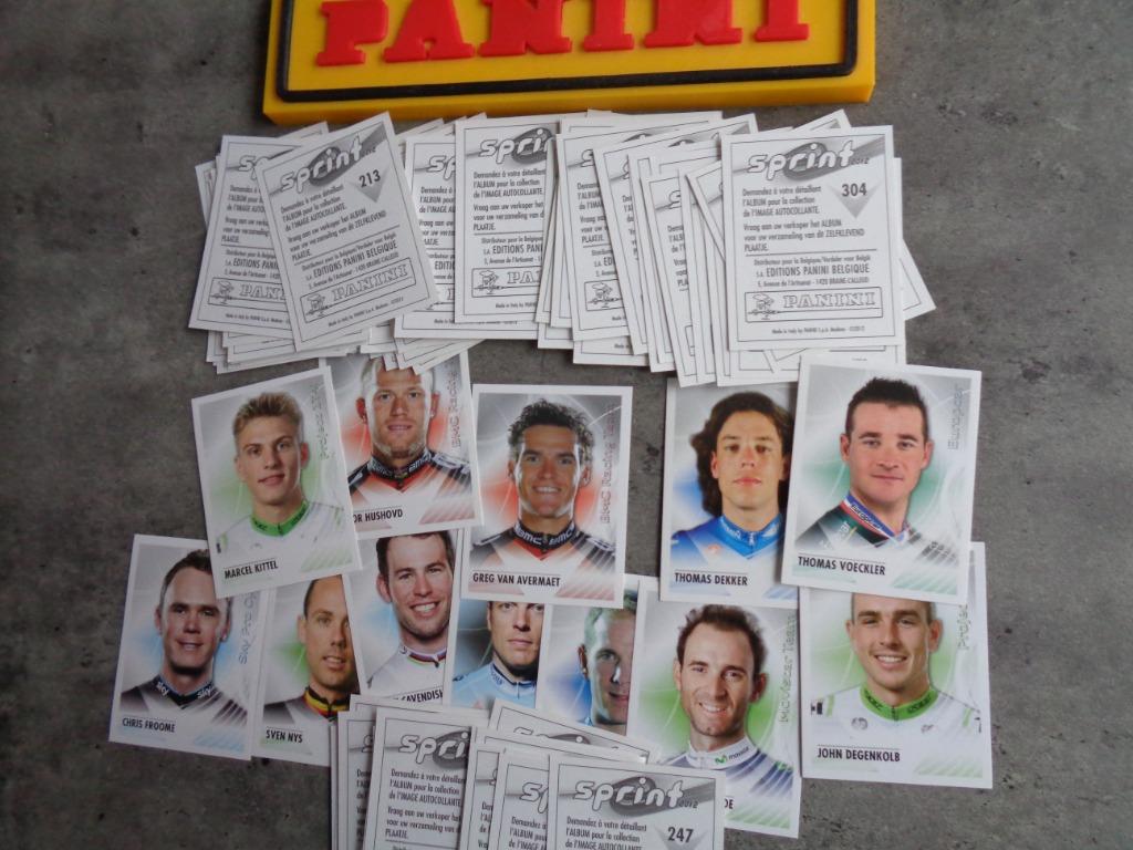 PANINI SPRINT 2012  81x stickers WIELRENNERS, Verzenden, Nieuw