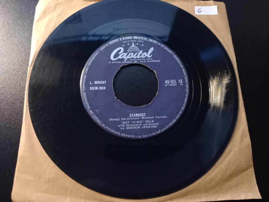 Nat King Cole ‎– When I Fall In Love / Stardust '7, Enlèvement ou Envoi, Utilisé, Jazz et Blues