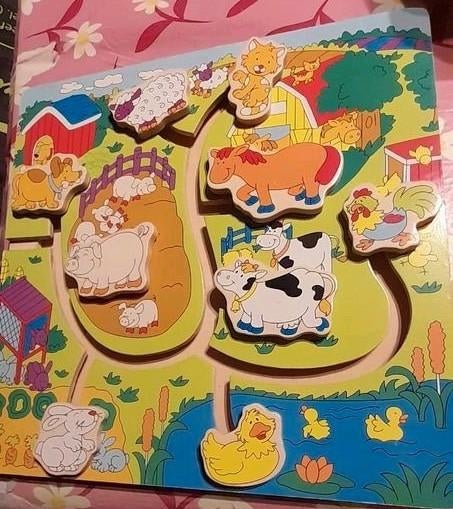 Houten dieren puzzel spel, Enlèvement ou Envoi, Comme neuf