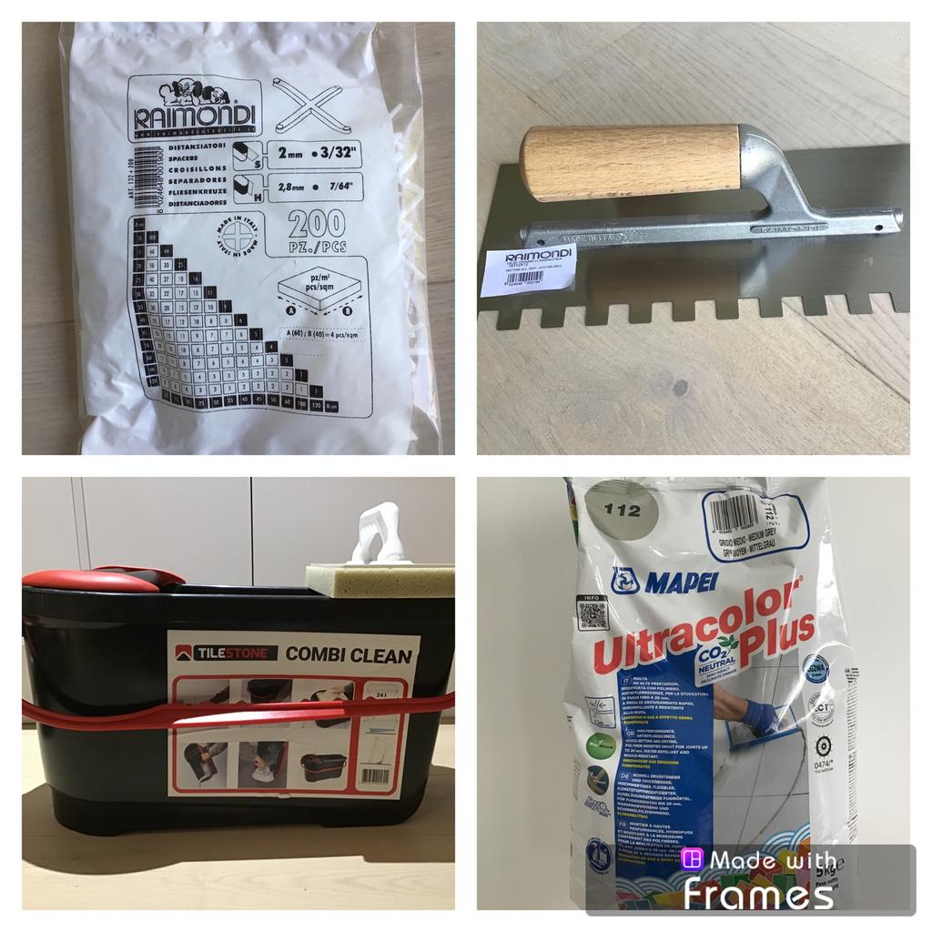 Croisillons, spatule, combi clean, joint de ciment, Zo goed als nieuw