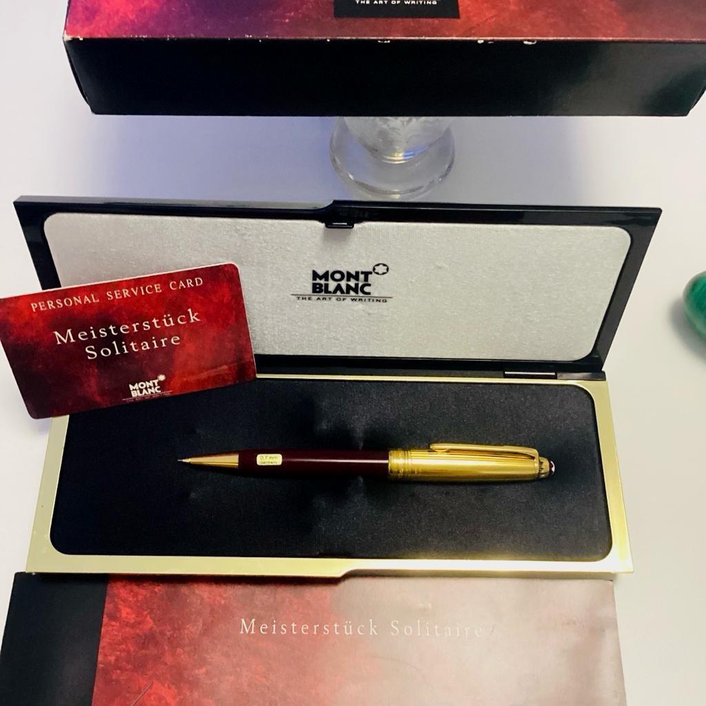 Mijnpoort Mont Blanc Meisterstück — Solitaire Doué Vermeil, Verzamelen, Vulpotlood, Nieuw, Ophalen of Verzenden, Met reclame