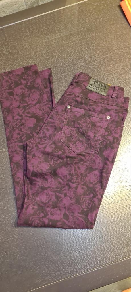 Anna Scott paarse winterbroek, Verzenden, Zo goed als nieuw, Zwart