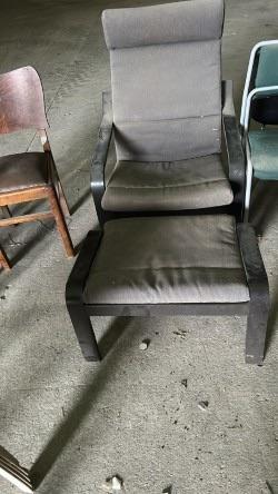 Zetel met voetbank, Huis en Inrichting, Ophalen, Gebruikt