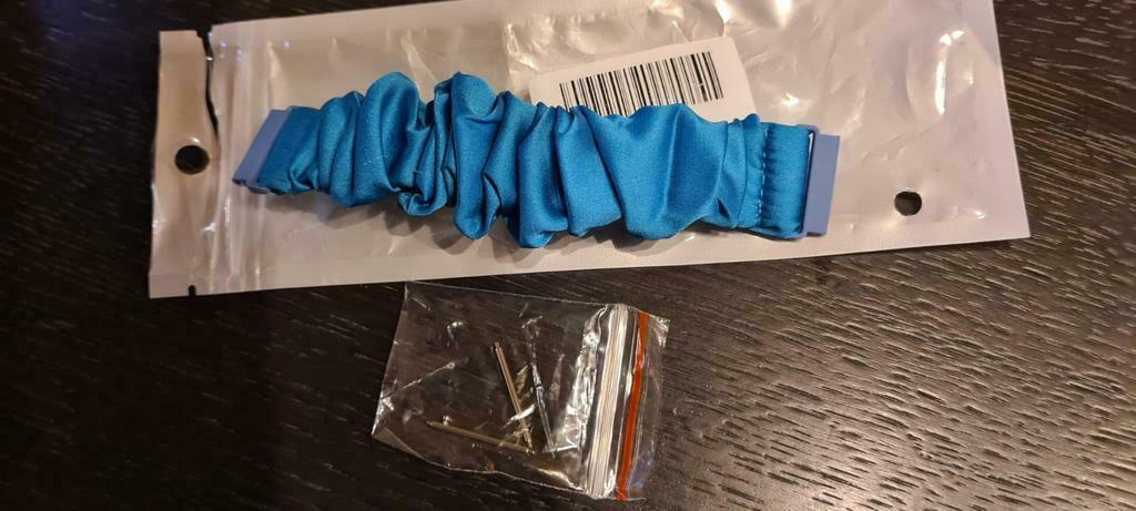 Bracelet tissus élastique pour montre Ice watch, Verzenden, Zo goed als nieuw, Blauw