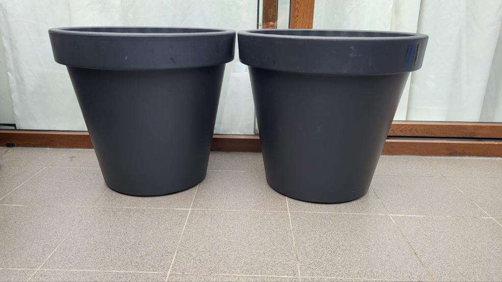 Grands pots de fleurs (presque neufs), Enlèvement