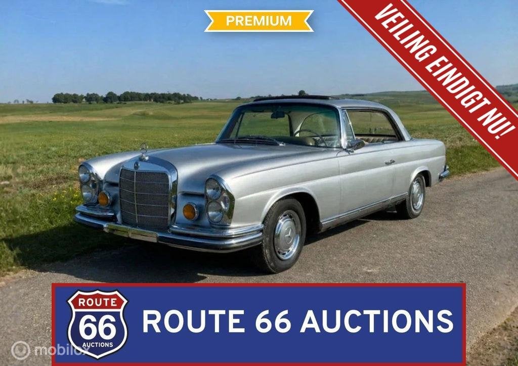 Mercedes-Benz 220 SEb Coupe | 1962 | Route 66 Auctions, Autos, Achat, Entreprise, Boîte manuelle, Autre carrosserie