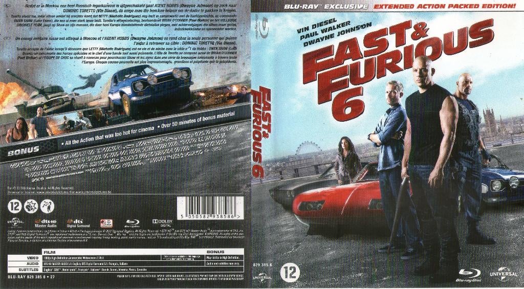 fast & furious 6 (blu-ray) nieuw, Ophalen of Verzenden, Zo goed als nieuw, Actie