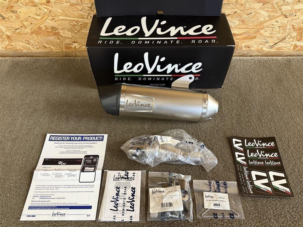 LeoVince LV One Evo uitlaat demper Vespa GTS 125 150 17-20, Verzenden, Nieuw