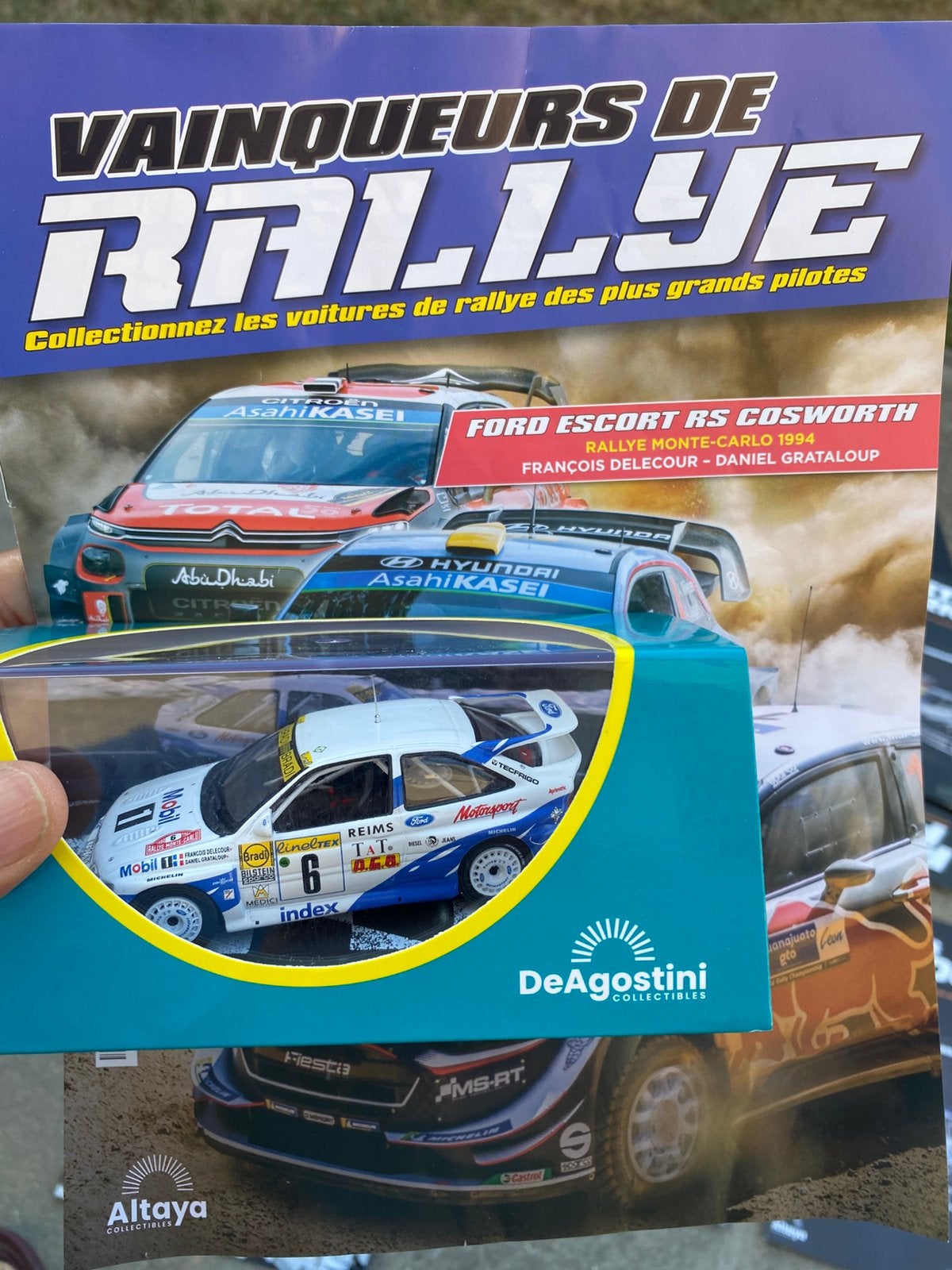 Monte Carlo Rally Ford Escort 1994, Hobby en Vrije tijd, Modelauto's | 1:43, Ophalen of Verzenden, Zo goed als nieuw