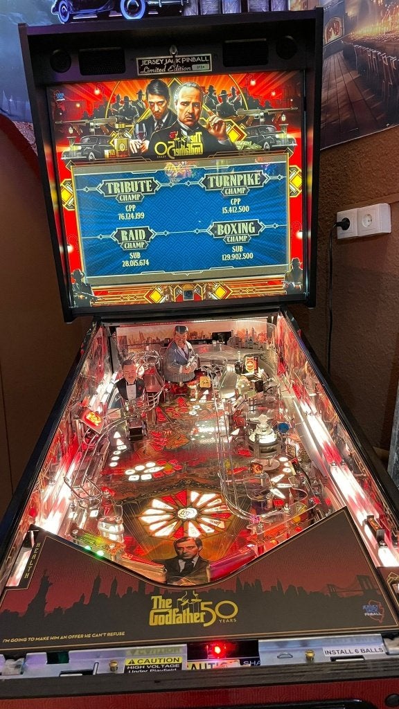 flipper pinball JJP THE GODFATHER COLLECTOR EDITION, Verzamelen, Automaten | Flipperkasten, Ophalen of Verzenden, Flipperkast