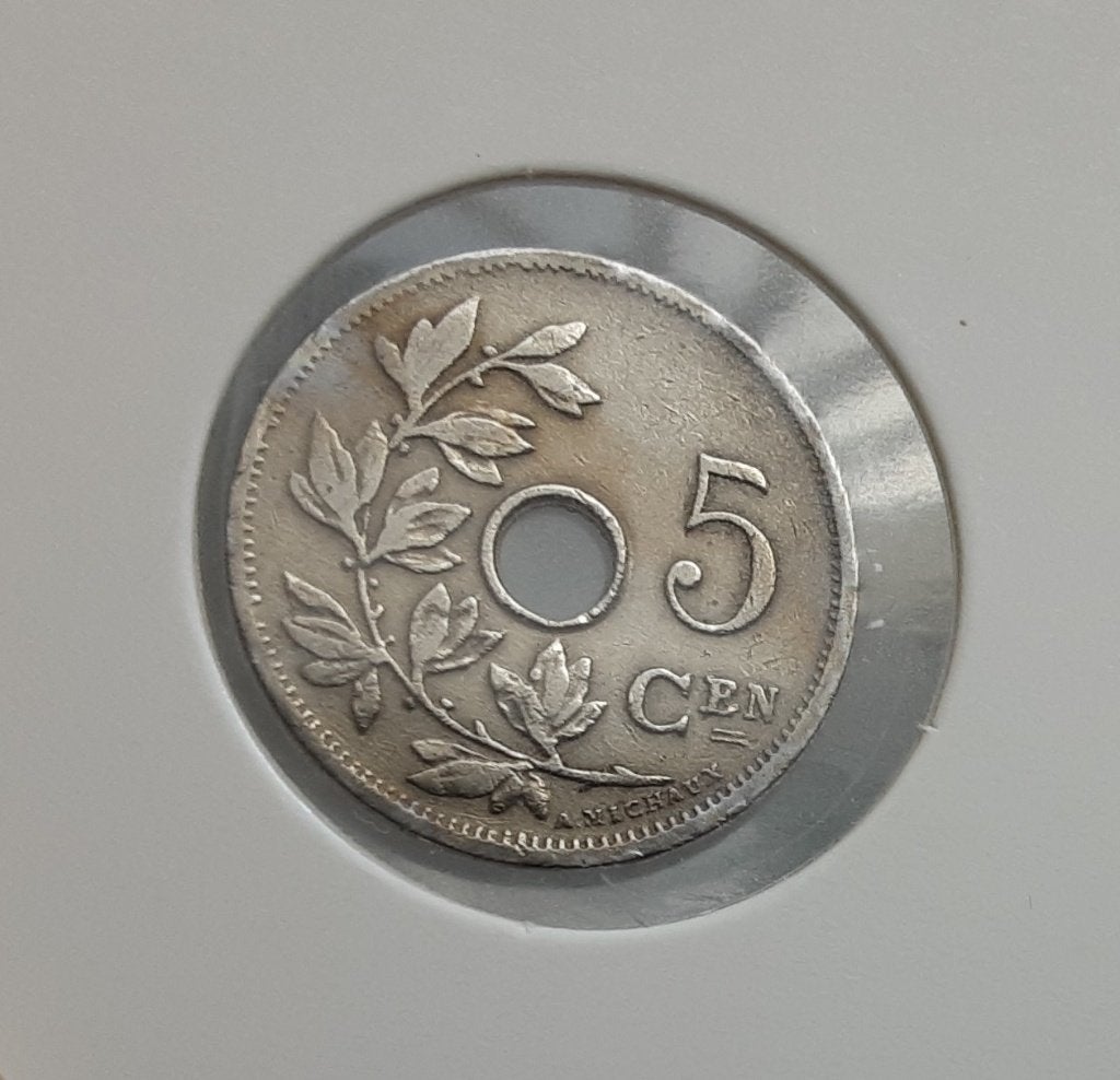 Belgique - 5 cents — 1906 Fl. (Réf 108)., Enlèvement ou Envoi, Métal, Monnaie en vrac