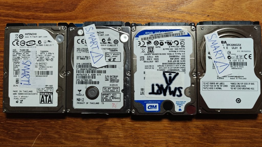 Disque dur pour ordinateur portable avec avertissement SMART, Toshiba, 320 GB, Enlèvement ou Envoi, Interne