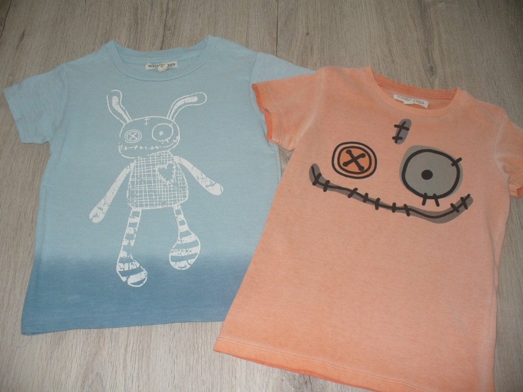 2 T-shirts Small Rags maat 98, Enfants & Bébés, Vêtements enfant | Taille 98, Garçon, Enlèvement ou Envoi, Comme neuf, Small Rags