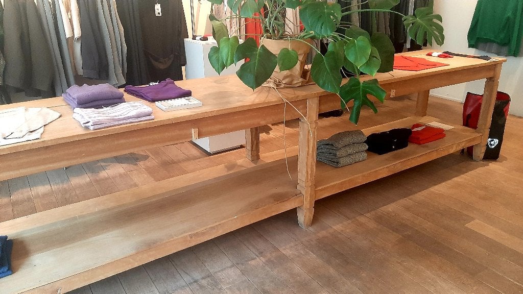 Houten tafel 4 meter lang, Ophalen