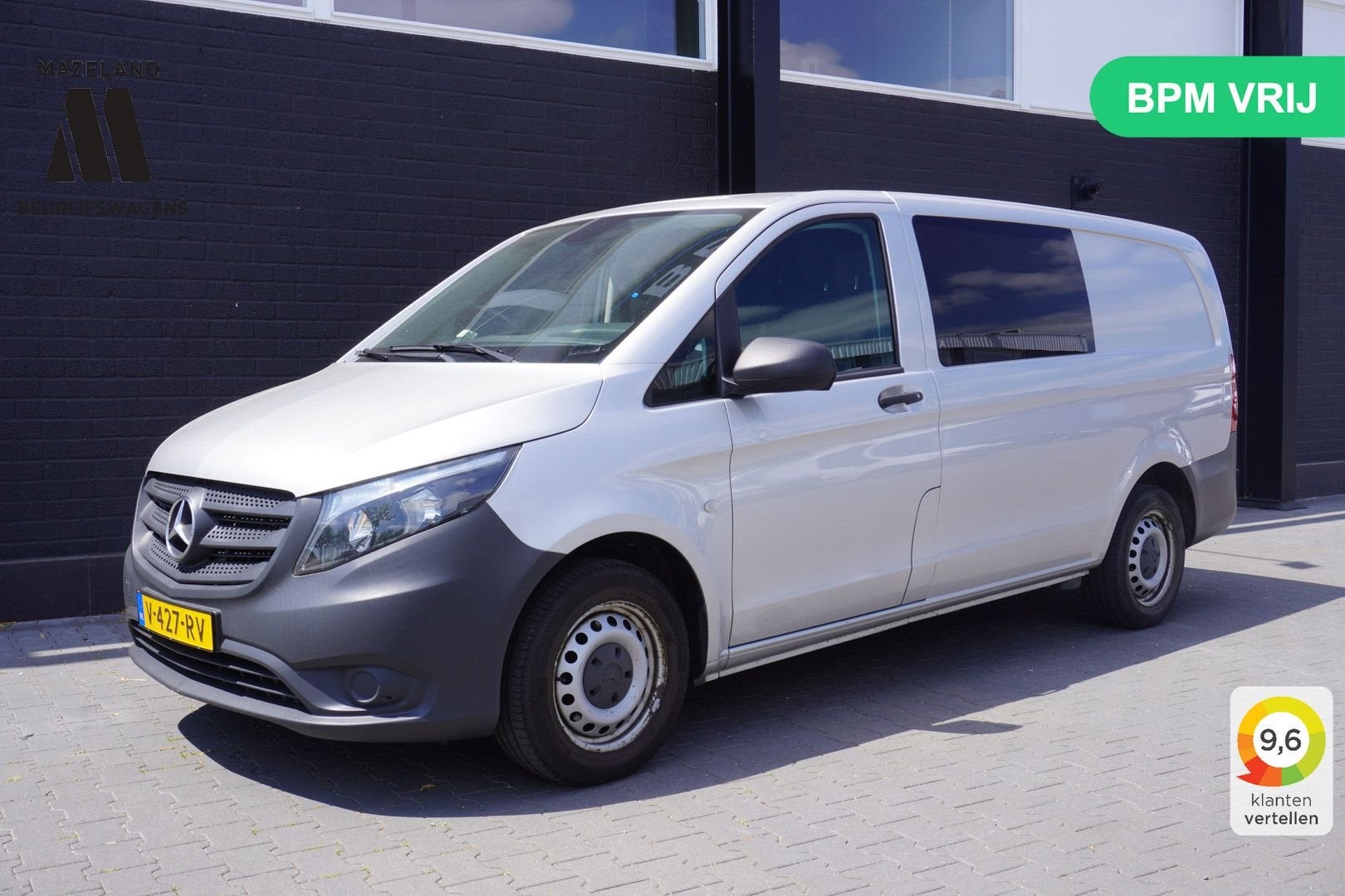 Mercedes-Benz Vito 116 CDI Lang Dubbel cabine Automaat EURO, Autos, Argent ou Gris, Achat, Entreprise, Mercedes-Benz