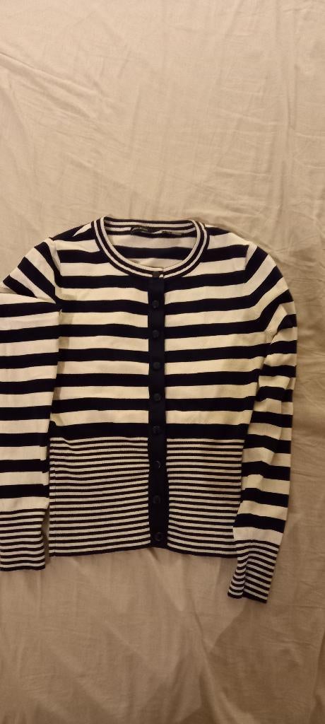 modieus gestreept vest drukknopen Karen Millen maat S, Kleding | Dames, Karen Millen, Zwart, Ophalen of Verzenden, Zo goed als nieuw