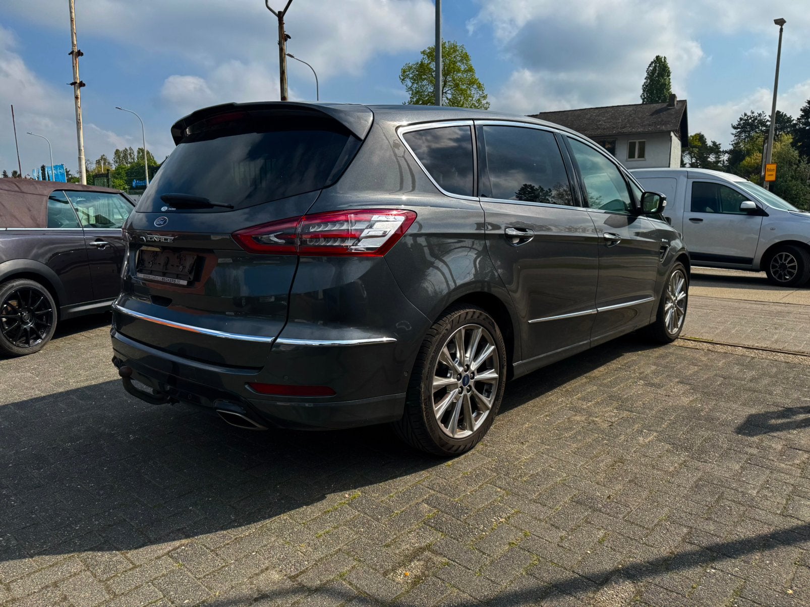 Ford S-max Vignale uitvoering automaat, Auto's, Ford, Monovolume, 4 cilinders, Leder, Bedrijf
