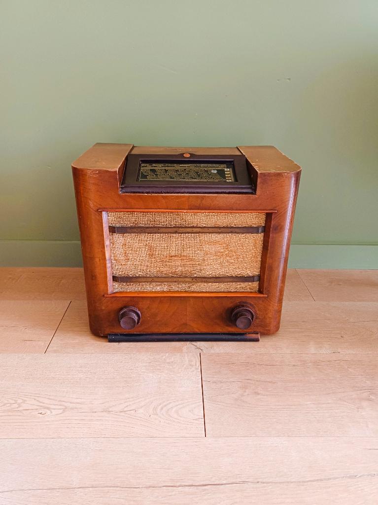 Vintage radio Philips 456A Prelude jaren 30, Ophalen, Radio