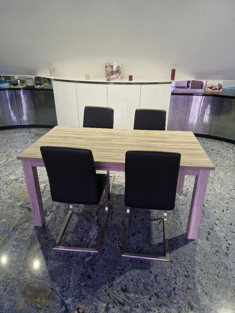 Tafel, Huis en Inrichting, Tafels | Eettafels, Ophalen, 50 tot 100 cm, Zo goed als nieuw, 150 tot 200 cm