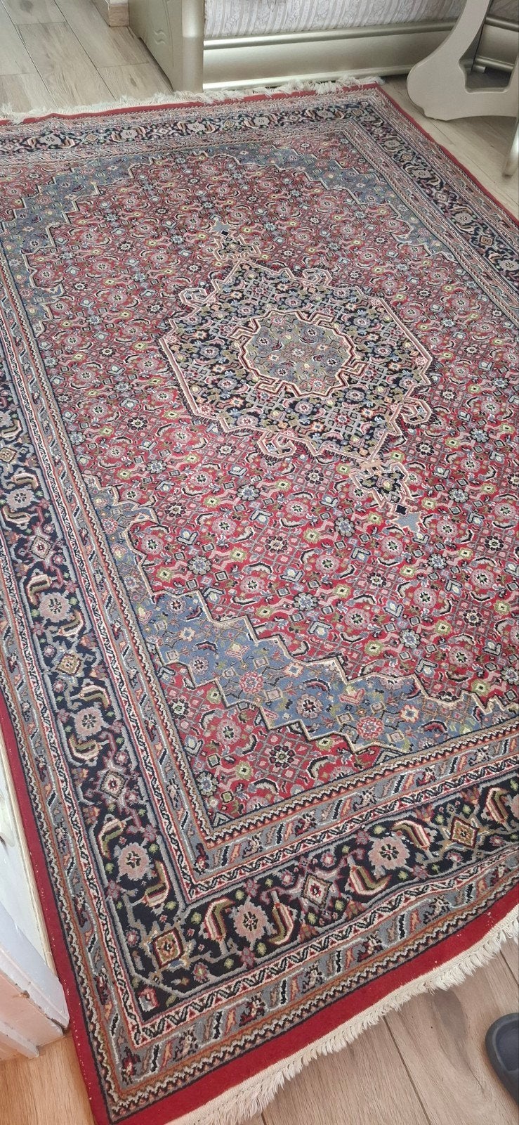 Tapis Iran, Maison & Meubles, 200 cm ou plus, Comme neuf, Bleu, Rectangulaire