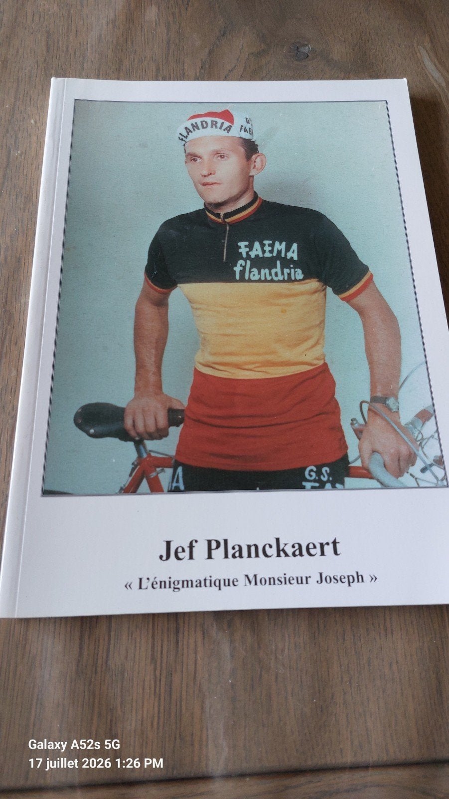 Jef Planckaert "L'énigmatique Monsieur Planckaert", Collections, Maillot