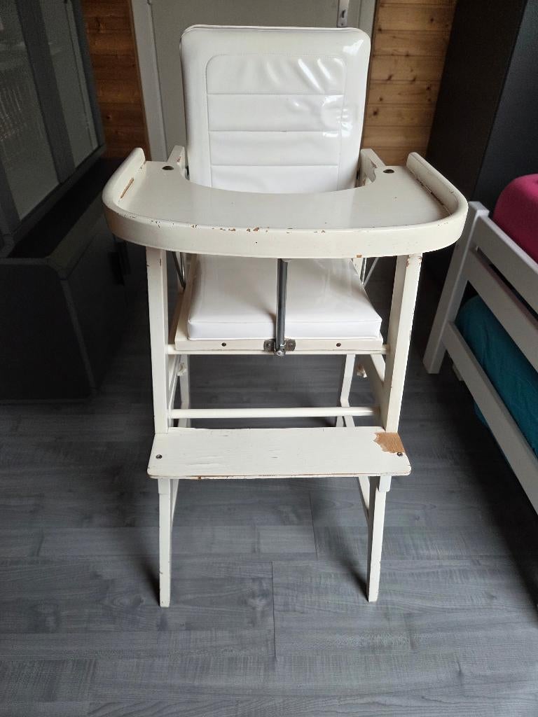 kinderstoel hout, vintage, Ophalen, Gebruikt, Overige typen, Stoelverkleiner