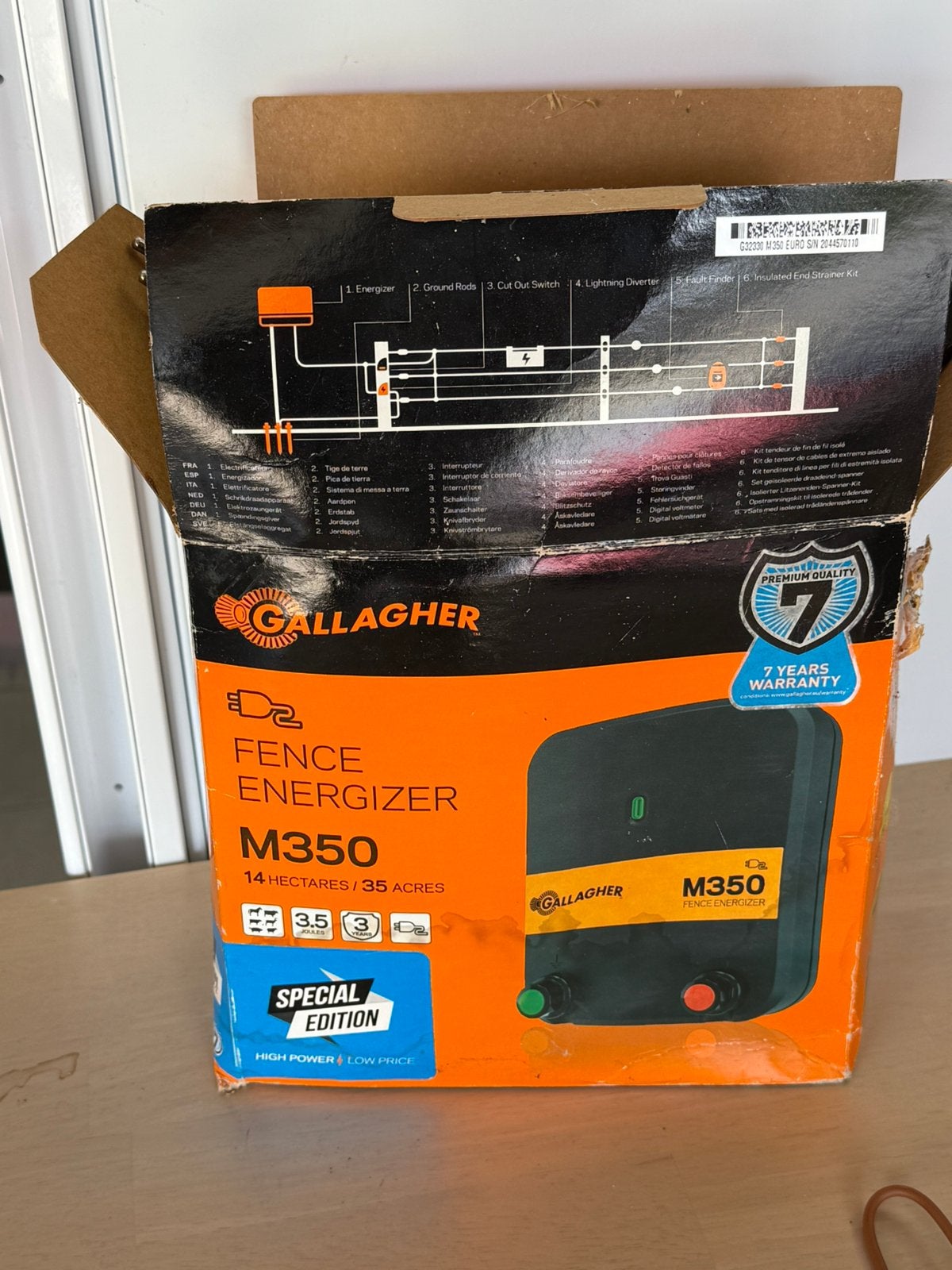 Gallagher M350 elektrische afrastering, Ophalen of Verzenden, Zo goed als nieuw