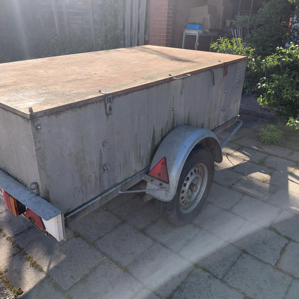gesloten aanhangwagen, Auto diversen, Aanhangers en Bagagewagens, Ophalen, Gebruikt