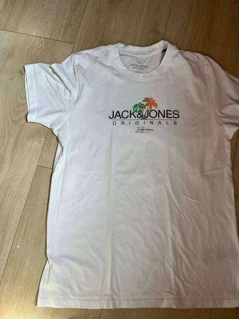 tshirt wit print jack jones 176, Kinderen en Baby's, Kinderkleding | Maat 176, Gebruikt, Ophalen of Verzenden, Jack jones, Shirt of Longsleeve