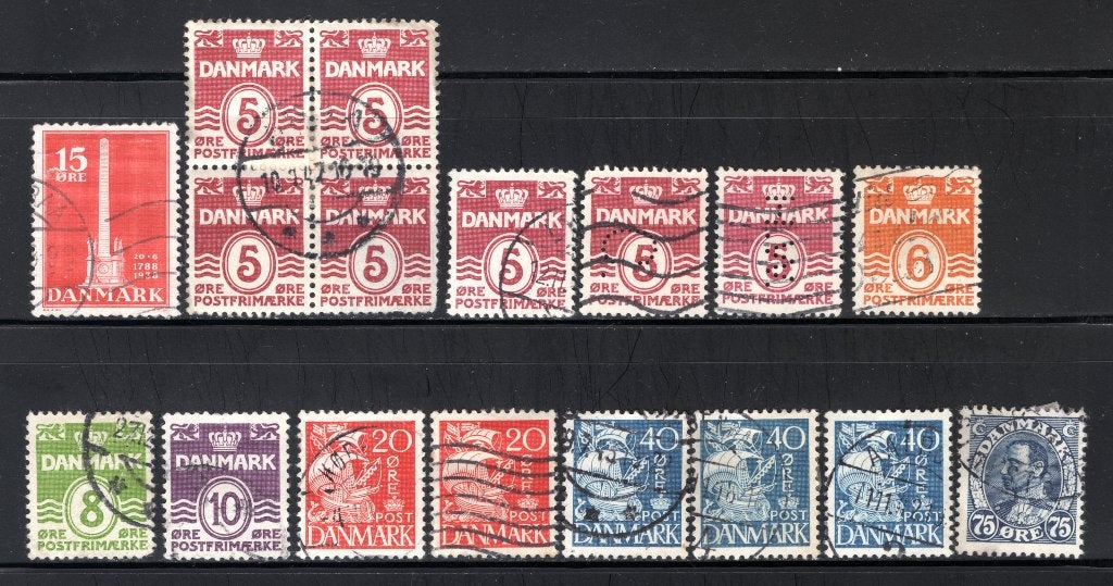 DENEMARKEN  Lot jaar 1938 gestempeld, Verzenden, Denemarken, Gestempeld