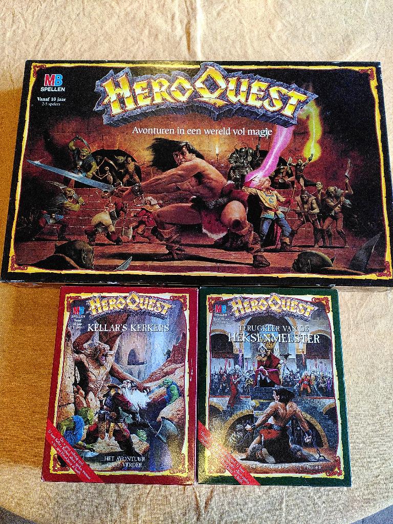 Heroquest bordspel vintage 1989-1990, Hobby en Vrije tijd, Ophalen of Verzenden, Zo goed als nieuw, MB