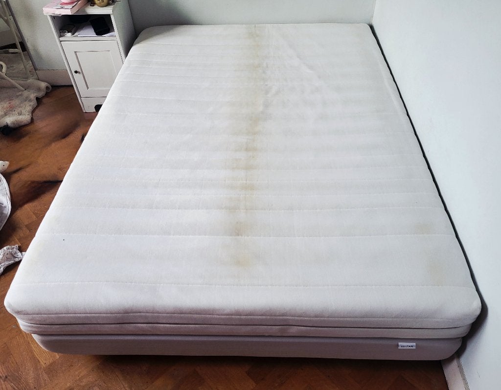 140*200 Panther koudschuimmatras, Ophalen, Gebruikt, 140 cm, Bedbodem