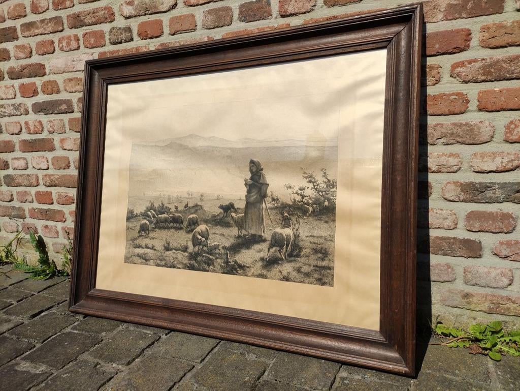 PAUL VAYSON - GRANDE GRAVURE, Enlèvement, Paysage, Eau-forte, Original
