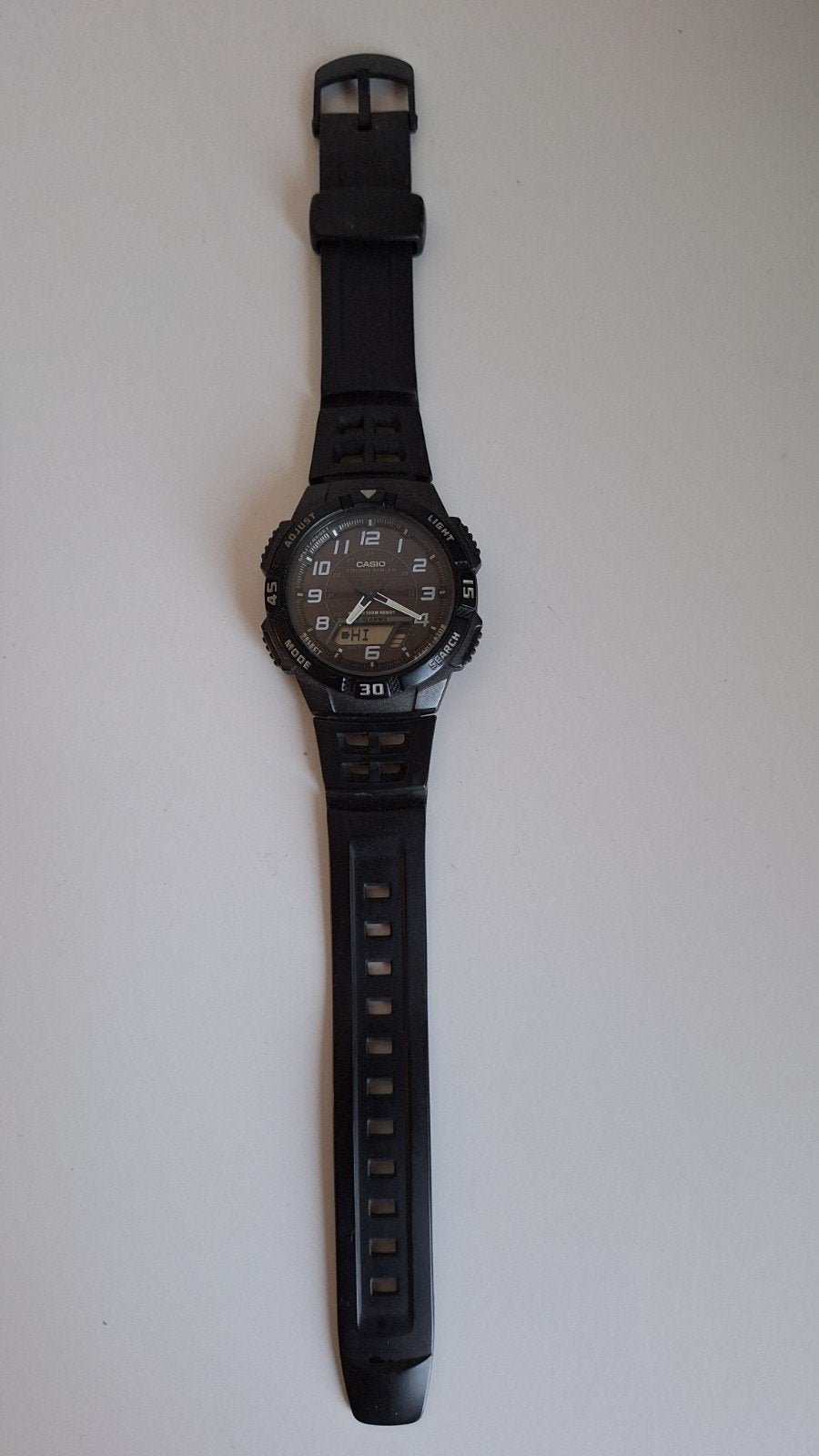Horloge Casio AQ-S800W-1BV op zonne-energie, Handtassen en Accessoires, Horloges | Heren, Ophalen, Nieuw, Polshorloge, Casio