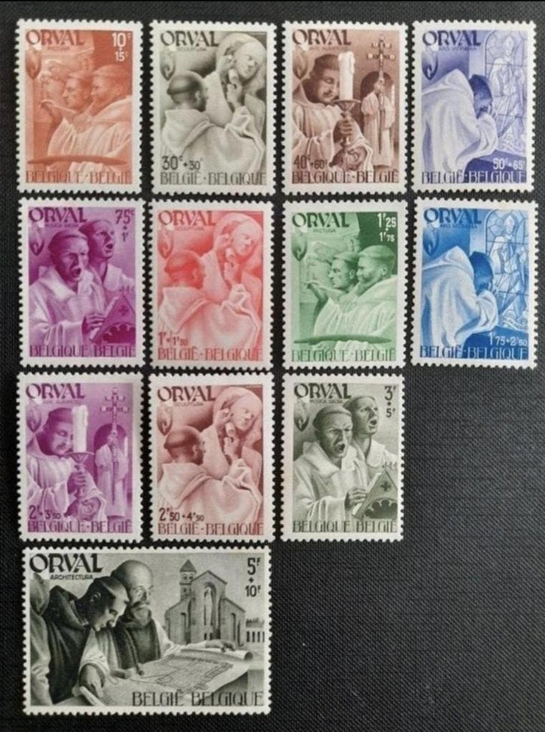 België: OBP 556/67 ** Vierde Orval 1941., Orginele gom, Ophalen of Verzenden, Zonder stempel, Postfris