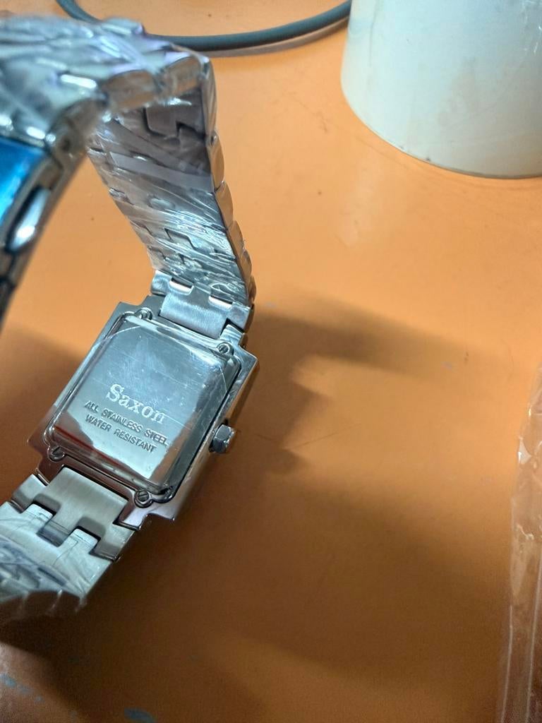 Saxon horloges volledig nieuw, Staal, Staal, Polshorloge, Nieuw