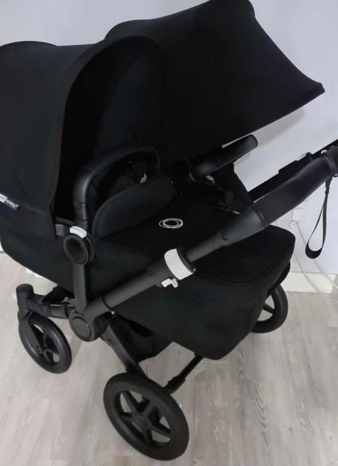 Bugaboo Donkey 3 Duo Black /Black, Kinderen en Baby's, Ophalen, Zo goed als nieuw, Bugaboo