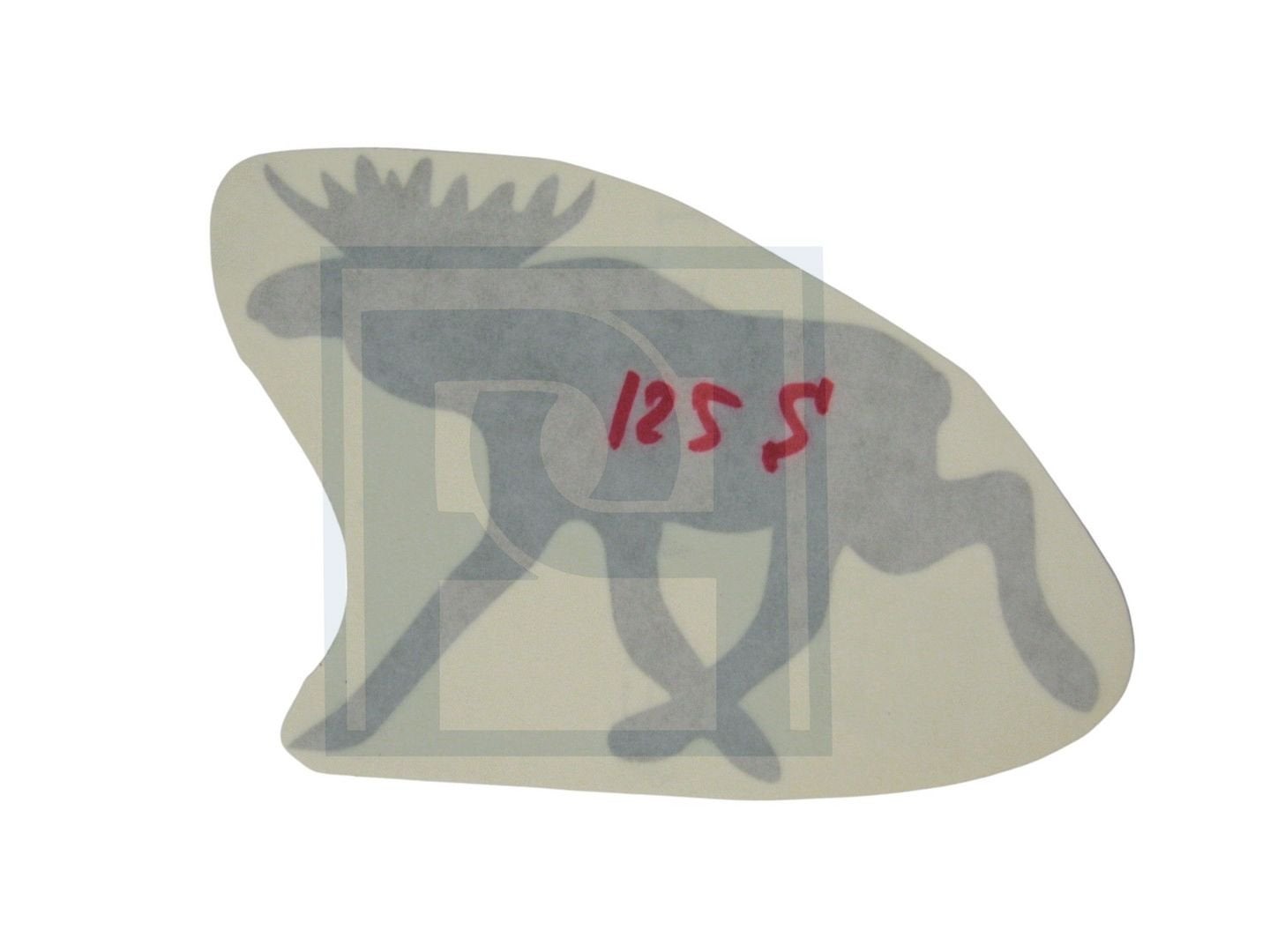 Volvo Sticker Eland 125mm zilver Volvo onderdeel nr ELAND125, Enlèvement ou Envoi, Neuf