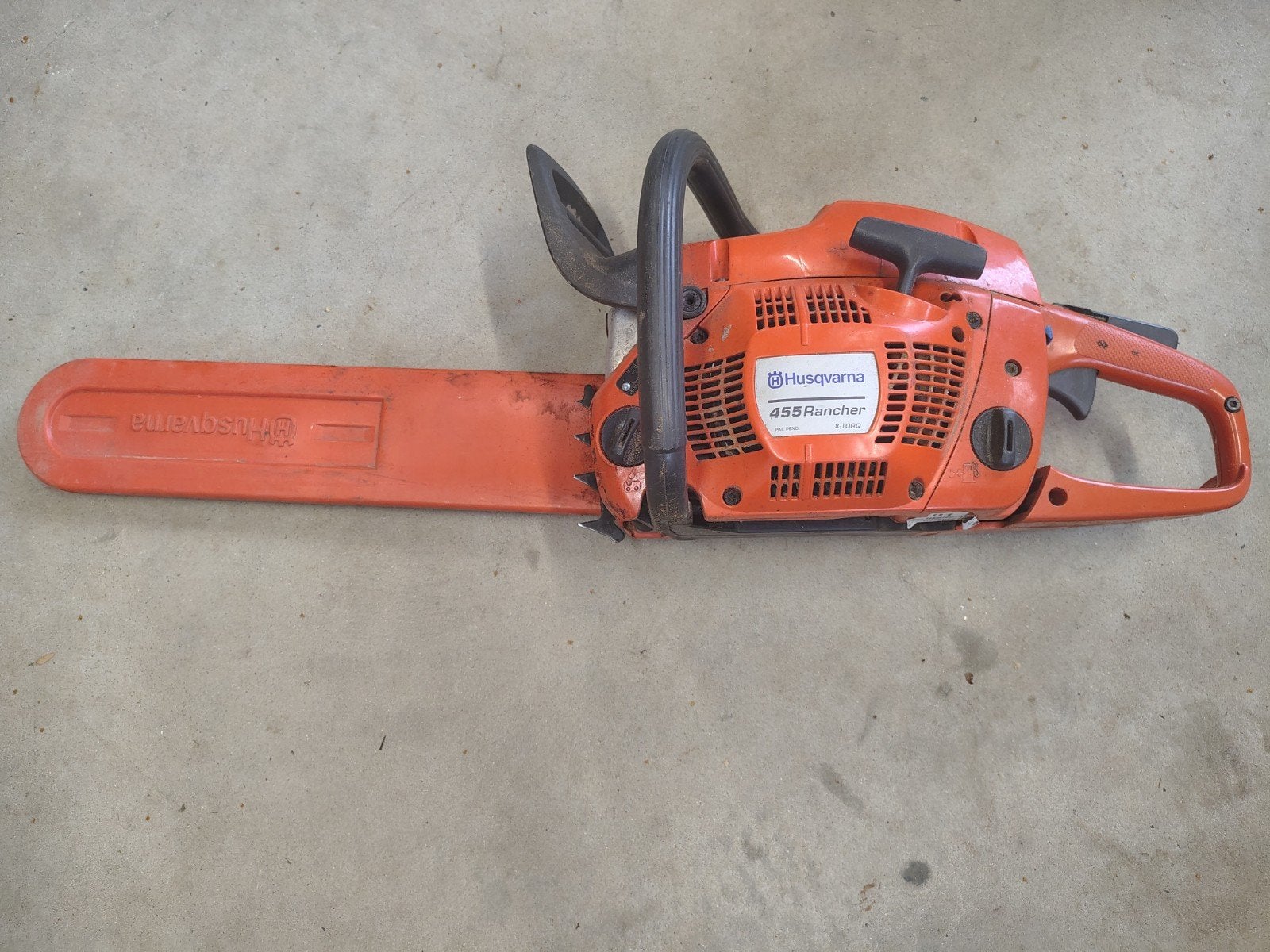 Kettingzaag Husqvarna rancher 455, Doe-het-zelf en Bouw, Ophalen, Zo goed als nieuw, Kettingzaag, Husqvarna