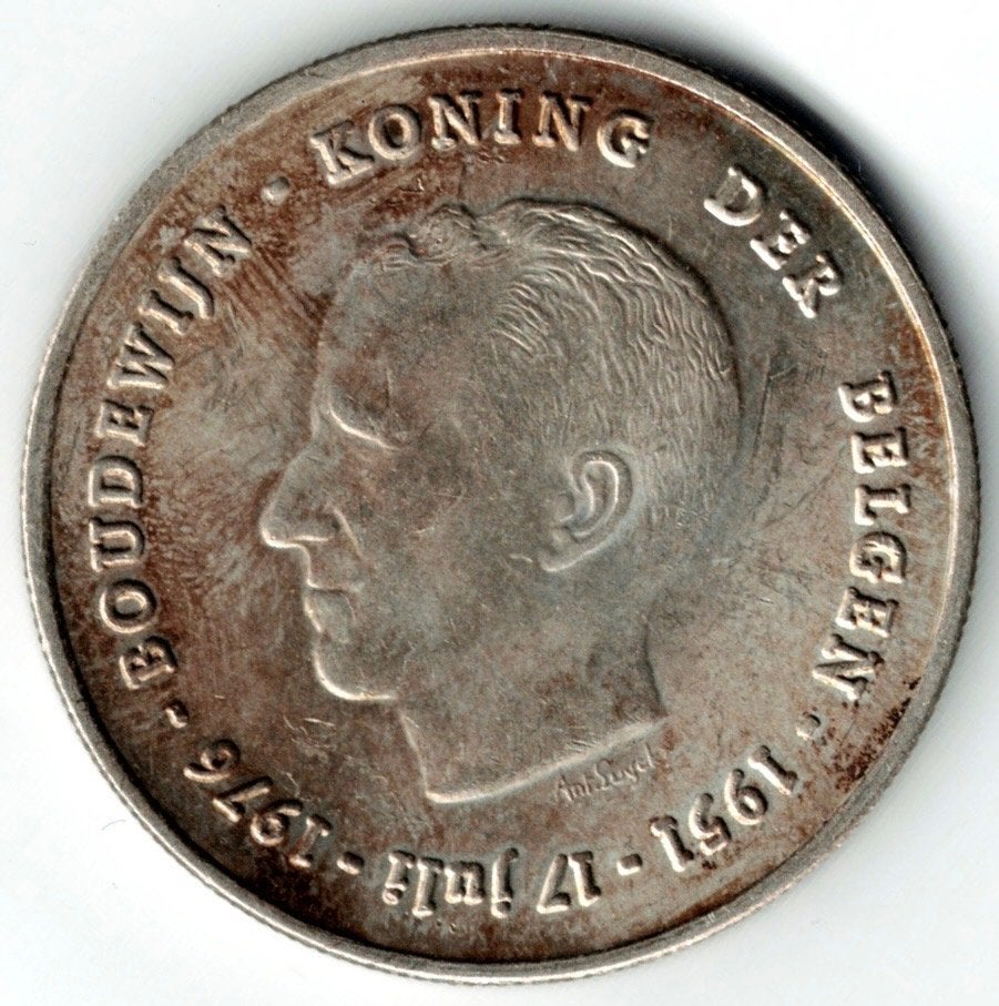 250 BEF 1976 Baudouin argent FL, Monnaie en vrac, Argent, Argent, Envoi