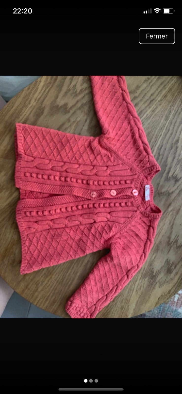 Lot de 2 gilets fille 3 ans, Enfants & Bébés, Enlèvement ou Envoi, Comme neuf