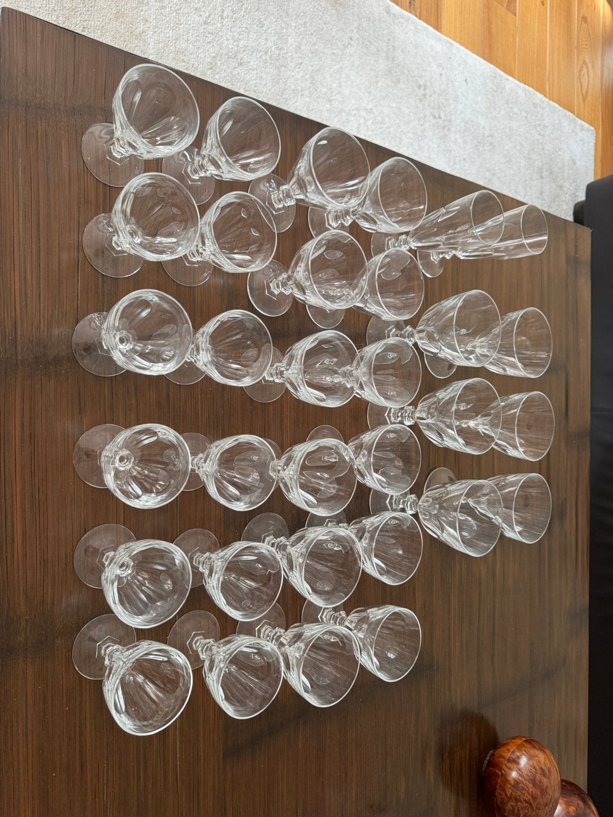 Kristallen glazenset (28st) merk Baccarat, Ophalen of Verzenden, Zo goed als nieuw