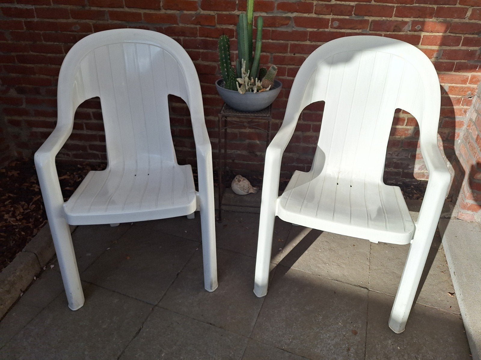 Tuinstoelen, Tuin en Terras, Ophalen, Gebruikt, Kunststof, Stapelbaar