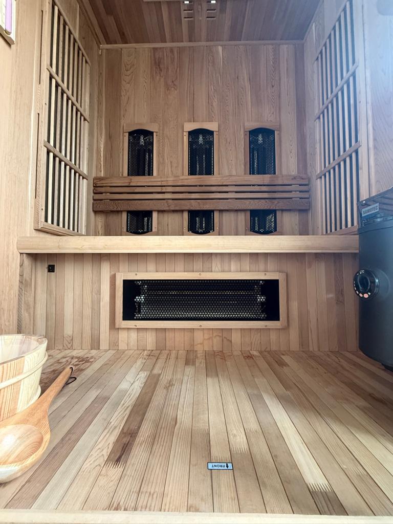 Sauna COMBI, Sport en Fitness, Sauna, Zo goed als nieuw, Infrarood, Ophalen