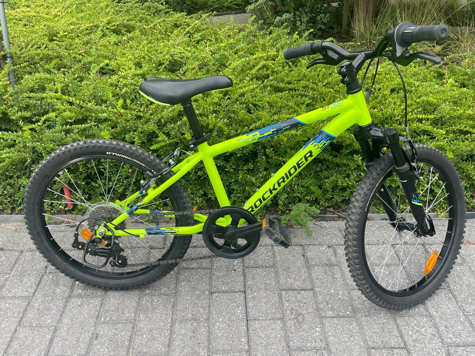 Fiets Rockrider 20 inch, prima staat, Ophalen, Velgrem, Versnellingen, Zo goed als nieuw